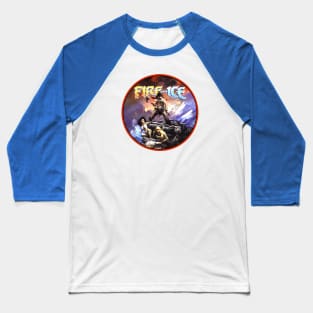 Fire and Ice Film (Alt Print) Baseball T-Shirt